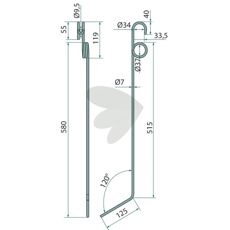 Efterharvpin, perfekt til at optimere arbejdet med efterharvning i landbrug.