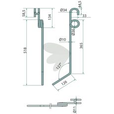 KvalitetsEfterharvpin der forbedrer jordbearbejdningens effektivitet.