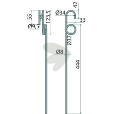 Effektiv efterharvpin, designet til nøjagtig jordbearbejdning og høsten.