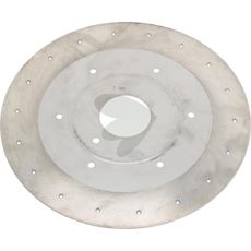 Tallerken af robust konstruktion, ideel til anvendelse i landbrug og byggeri.