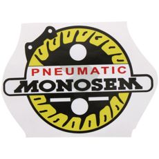 Dekal Pnu, selvklæbende label til maskinreparation og identifikation.