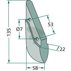Såskær 22X135mm, perfekt til Amazone og Isaria, for præcision.