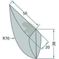 Kompakt såskær Isaria 20X50mm, ideel til præcisionssåning.