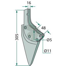 Unicorn mulchsaat såskær til effektiv og bæredygtig såning.