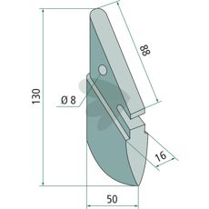 Såskær beregnet til Kongskilde og Nordsten, størrelse 130mm.