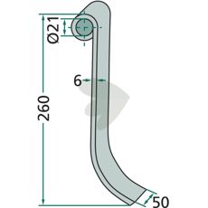 Slagklinge ET84401A til effektiv jordbearbejdning og holdbare resultater.
