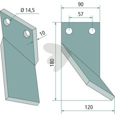 Rotorkniv Comeb til effektiv og holdbar bearbejdning af dyrkningsområder.
