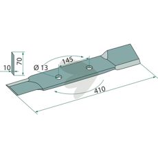 Højre kniv til Röll, c-c 145mm, garanterer præcision og holdbarhed.