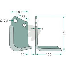 Sauerburger Jordfræserkniv, optimal ydelse til jordbearbejdning og havbrug.