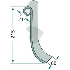 Slagle Holmer 215mm, artikelnummer 1110001829, til kraftfuld og effektiv anvendelse.