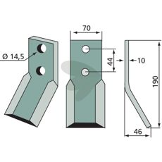 Rotorkniv af Muratori, ideel til at give effektiv kvalitet ved landbrug og havearbejde.
