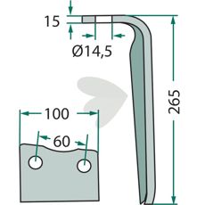 Rotorharvetand fra Howard/Kongskilde, Remac, designet til holdbar og effektiv anvendelse.