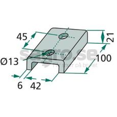 Knivbeskytter M10100247R, sikrer beskyttelse af dine maskiner.