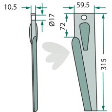Lely rotorharvetand designet til optimalt arbejde i landbrug.