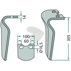 Pegoraro rotorharvetand til optimal jordbearbejdning og holdbarhed.