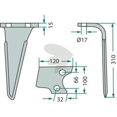 Rotorharvetand Frandent, til brug med Perugini udstyr, høj kvalitet.