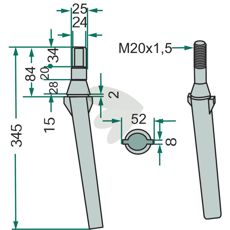 En rotorharvetand fra Pedrotti, perfekt til effektiv jordbearbejdning.