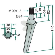 Frandent rotorharvetand designet til optimale resultater i landbrugsarbejde.
