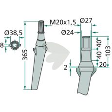 Rotorharvetand uden dråbe til jævn og effektiv jordbearbejdning.