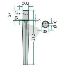 Ceccato rotorharvetand, pålidelig og holdbar til dine landbrugsbehov.
