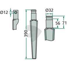 Pegoraro rotorharvetand, designet til overlegen præstation i marken.