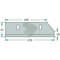 Kniv 434109, optimeret for præcision og holdbarhed i landbrug.