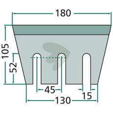 Kniv til majs 03-080742, perfekt til at høste høj-kvalitets majs.