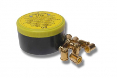 Gul slagtepatron, designet til effektiv håndtering inden for slagtning.