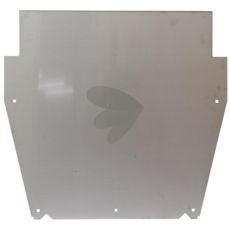 Rustfri slidplade til forreste kanal, holdbar og korrosionsbestandig.