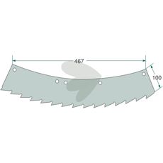 Savkniv designet til både højre og venstrevendt brug.