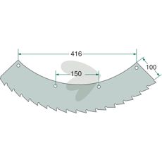 Effektiv savkniv 66036 til både højre og venstre rotation.