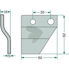 Højre rydder til enkel og hurtig rydning af vegetation.