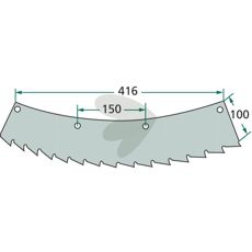 Venstredrejende savkniv til professionelt og effektivt arbejde.