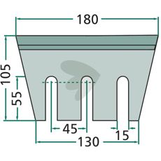 Kniv til majs med varenummer 03-114312, perfekt til høst af majs.