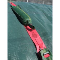 Rosa fixeringsbånd, 4,3 m langt, perfekt til sandposer.