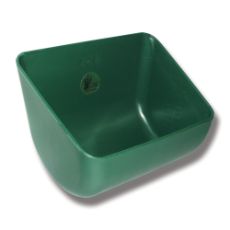 Grønt fodertrug til effektiv og holdbar dyrefodring.