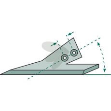 Hakkeskær 180mm med 30° hældning og 16mm hul, effektiv til store projekter.