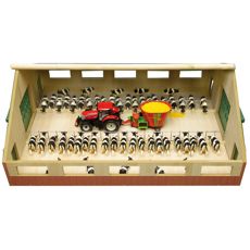 Gårdstald i skala 1:32, gør modeller af landbrugsmiljøer mere realistiske.