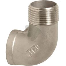 Vinkel 90° med 1 indvendigt og 1 udvendigt gevind, 1/2", alsidig til forskellige behov.