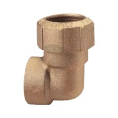 Vinkelrør 90° 3/4" med skruekobling, perfekt til rørsystemer.