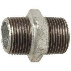 Dobbelt nippel 1/2" til effektiv rørforbindelse og tilslutninger.