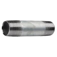 Rørnippel 1" med en længde på 250mm, ideel til pålidelige rørsamlinger.