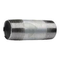 Holdbar rørnippel, 2 1/2" diameter og 200mm lang til pålidelige rørforbindelser.