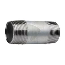 Kraftig rørnippel 3" x 150mm, designet til høj belastning og holdbarhed.