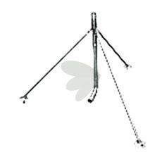 Trefod til stabil montering af sprinkler med Storz C forbindelse.