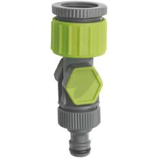 Vinklet haneanslutning med indvendigt gevind for optimal placering.