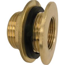 Regntønde i messing, holdbar og effektiv til regnvandsopsamling.