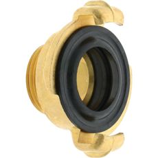 Hurtigkobling med udvendigt gevind 3/4" til robust tilslutning af slangen.