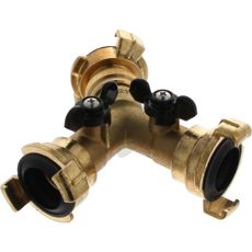 3-vejs fordeler med kugleventil, ideel til regulering af vandstrøm.