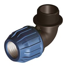 25mm vinkelrør skruvkopling, perfekt til pålidelig rørstilling.